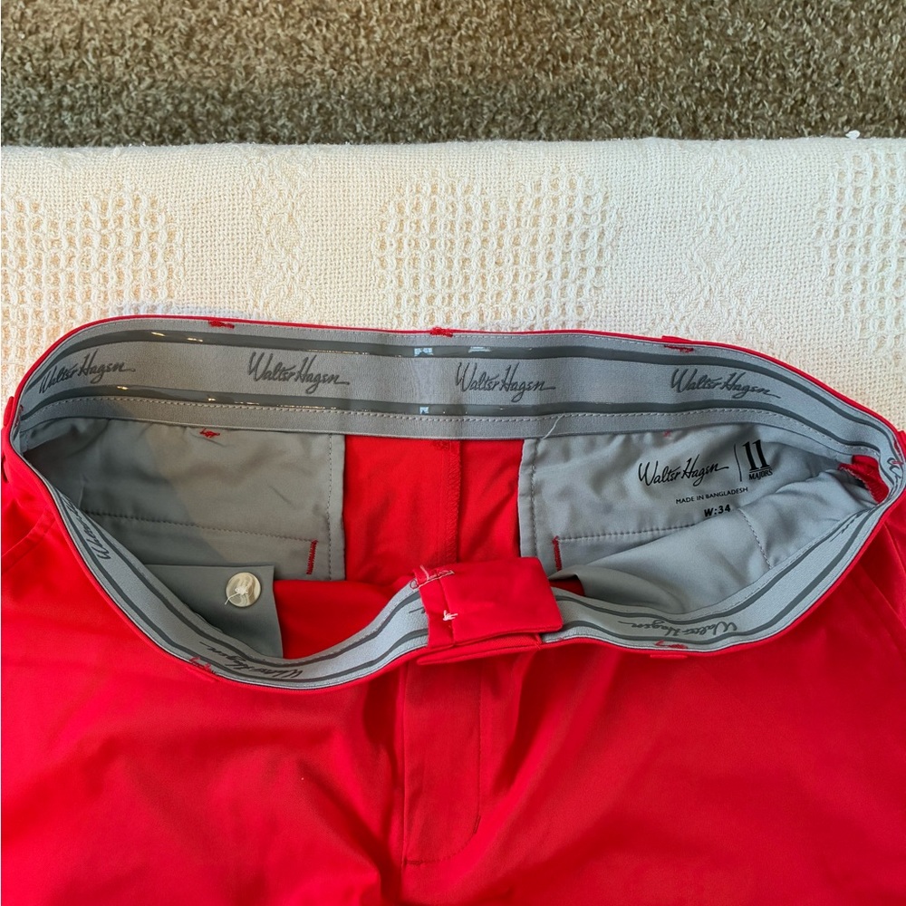 Walter Hagen Red Golf Shorts - Picture 4 of 5
